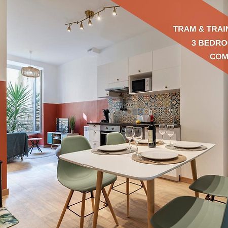 Cosy And Trendy 3 Bedrooms Train Tramway Nice Eksteriør bilde