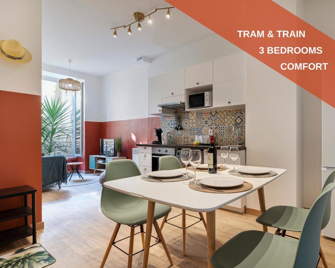 Cosy And Trendy 3 Bedrooms Train Tramway Nice Eksteriør bilde